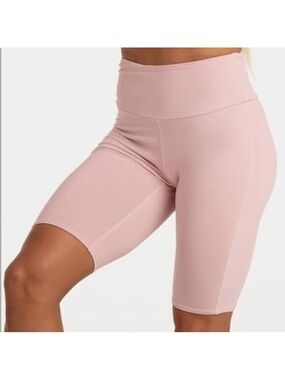 Ryderwear Women's Biker Shorts High Rise Waist Scrunched Bum White Size Small